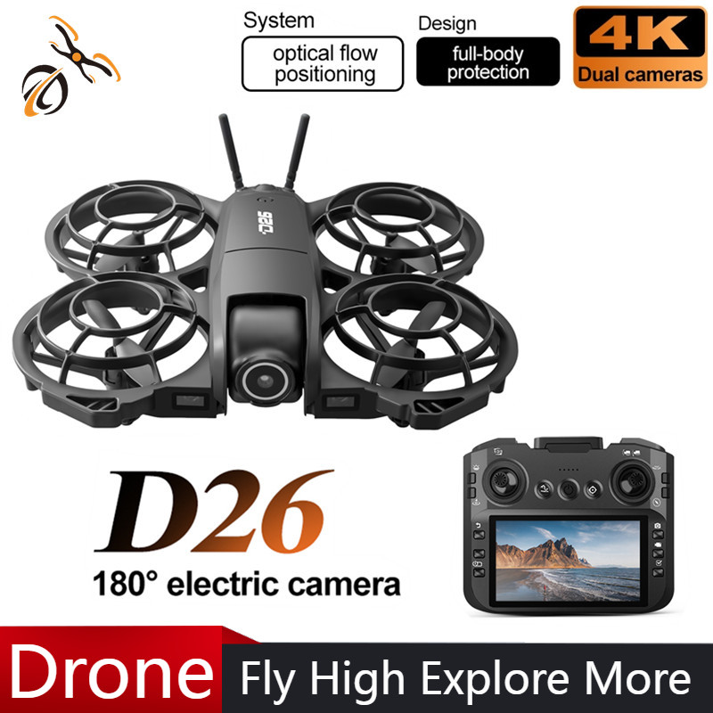 Drone Controller Screen - D26 Drone 4K Aerial HD 180°