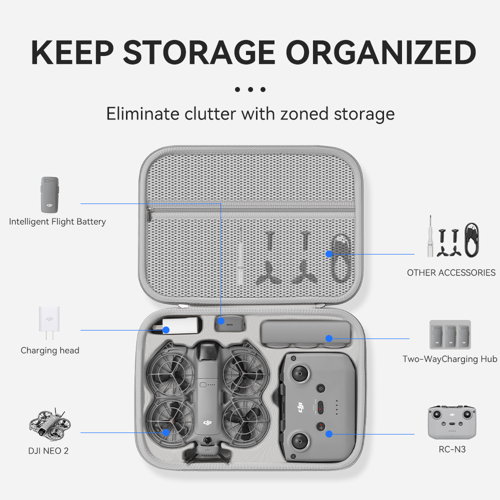 XFJI Travel Organizer Bag for  - Drone Hard Shell Case review and price