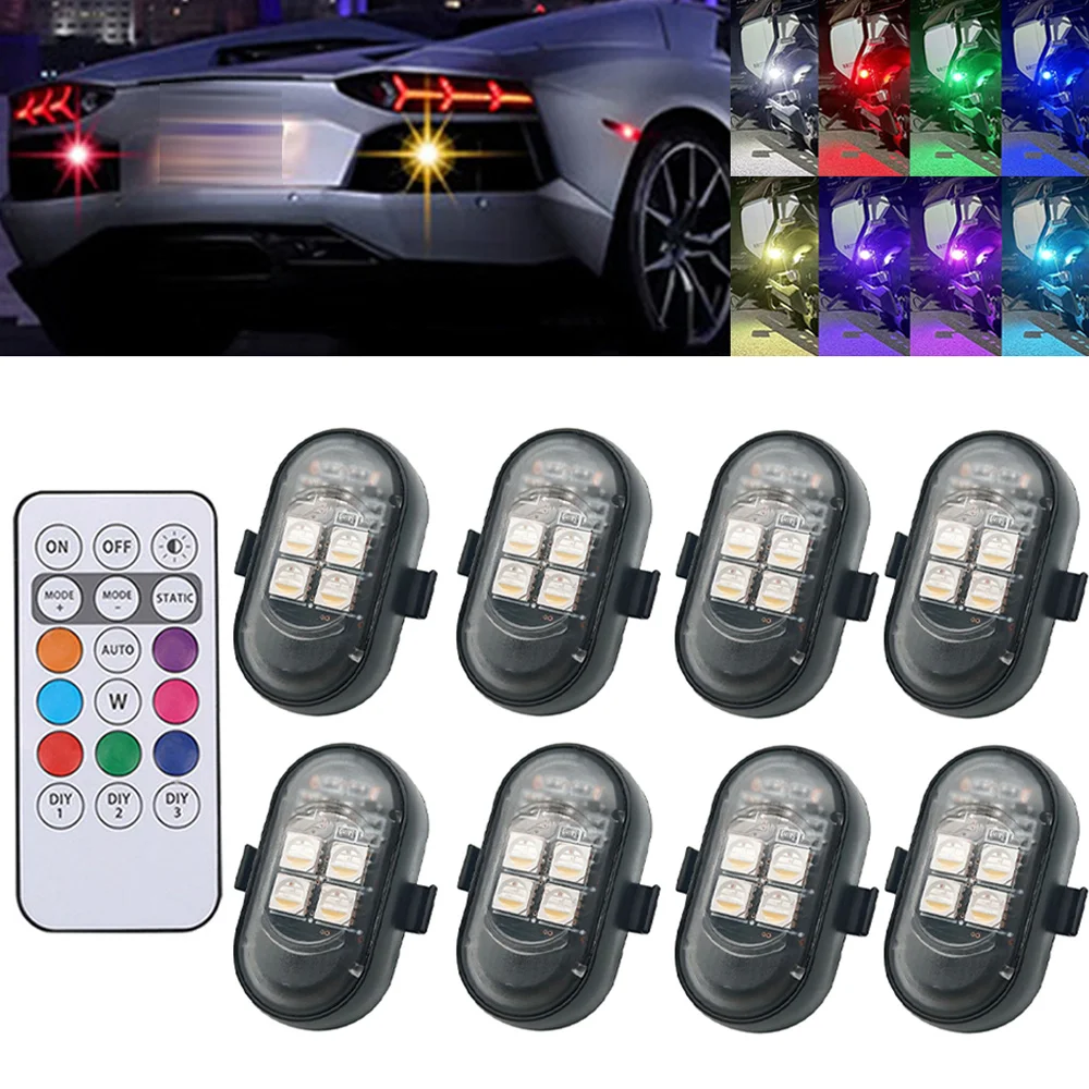 1-8PCS USB Rechargeable Waterp - Drone Strobe Light review and price