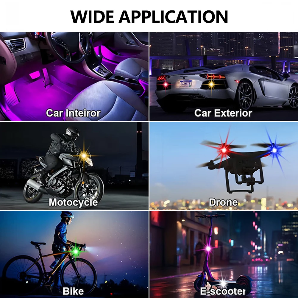 1-8PCS USB Rechargeable Waterp - Drone Strobe Light review and price