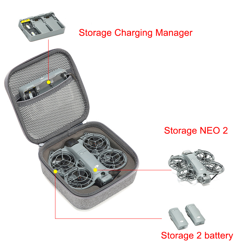 Box for DJI Neo 2 RC N3 Drone  - Drone Hard Shell Case review and price