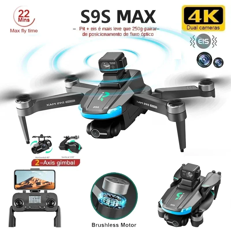 NEW S9S MAX MINI Drone 4K 2-Ax - Drone Controller Screen review and price