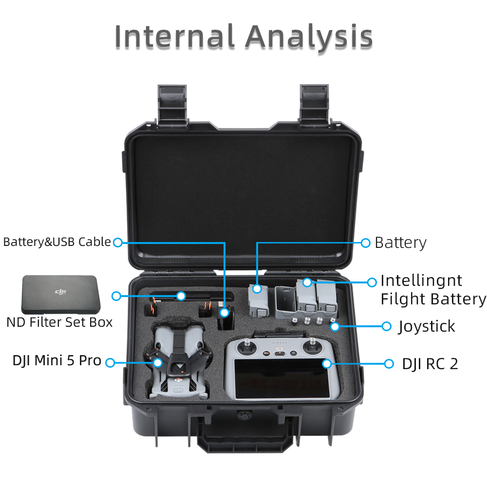 Case For DJI Mini 5 Pro Explos - Drone Hard Shell Case review and price